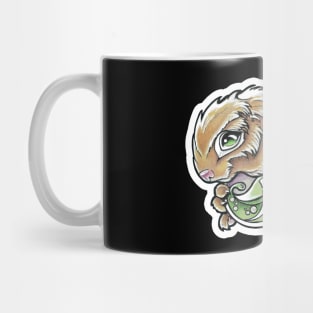 Lucky Rabbit - White Outlined Version Mug